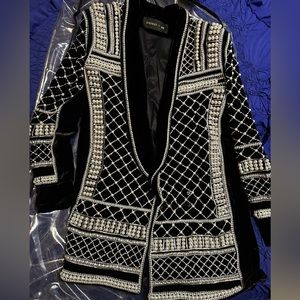 Balmain x h&m collaboration beaded jacket size 10